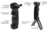 UTG D Grip Deployable Bipod Foregrip