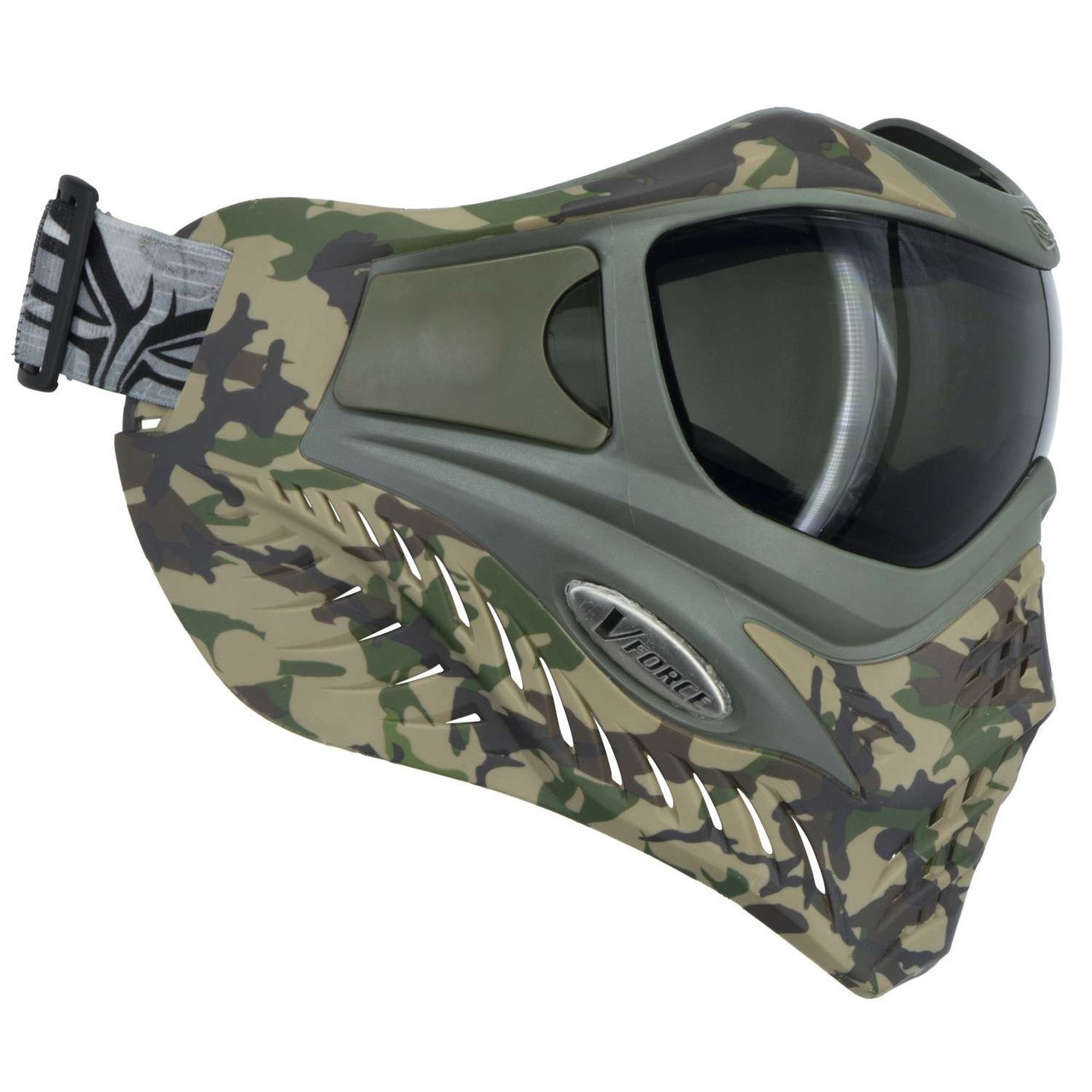 Masque Sly full Camo Woodland - Paintball Veckring