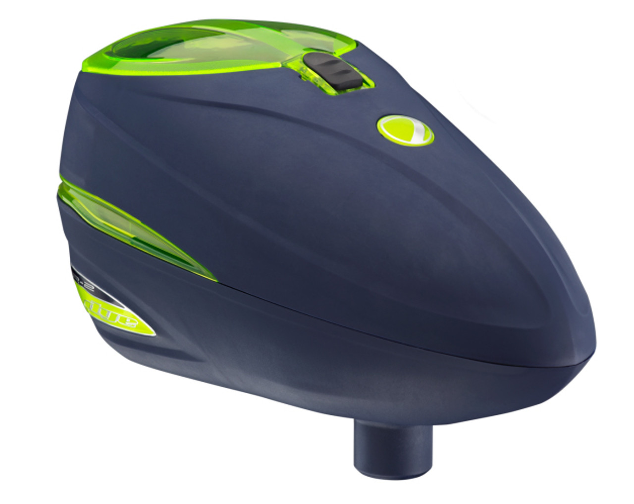 Navy / Lime Green Dye Rotor R-2 Paintball Loader 