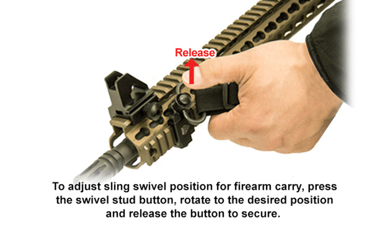 Tactical QD Quick Detach Sling Mount Swivels Adapter For Rifle