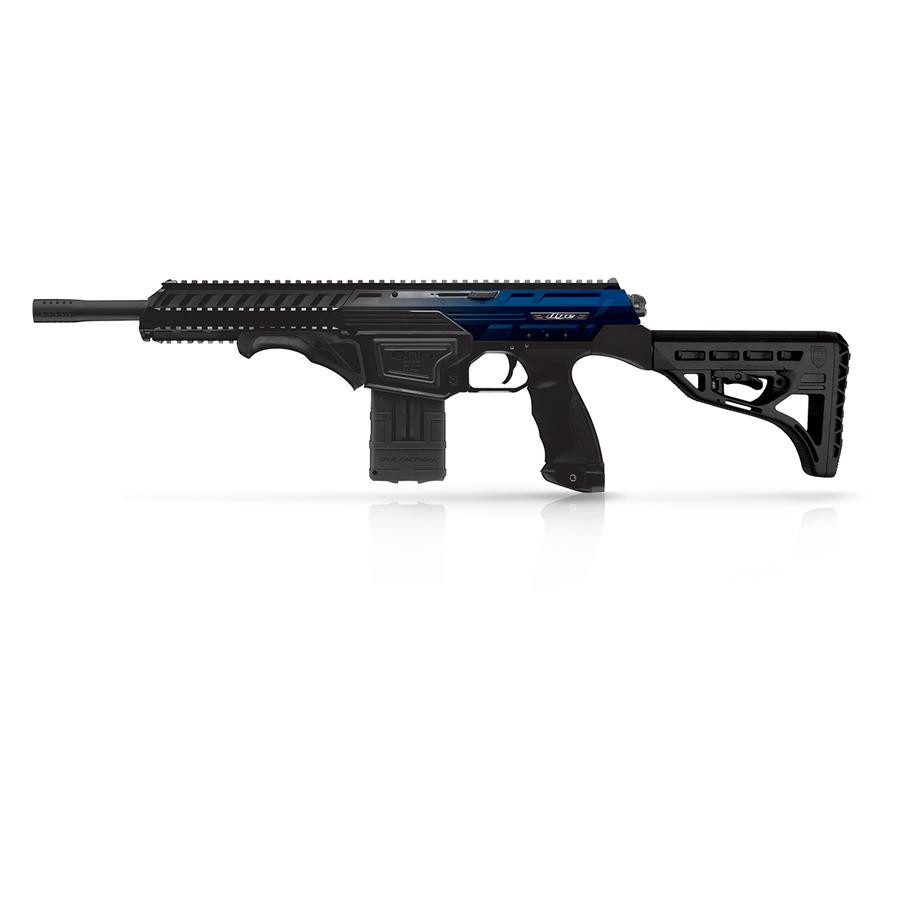 DYE DAM Paintball Gun Black/Blue Water Fade ROCKSTAR Tactical