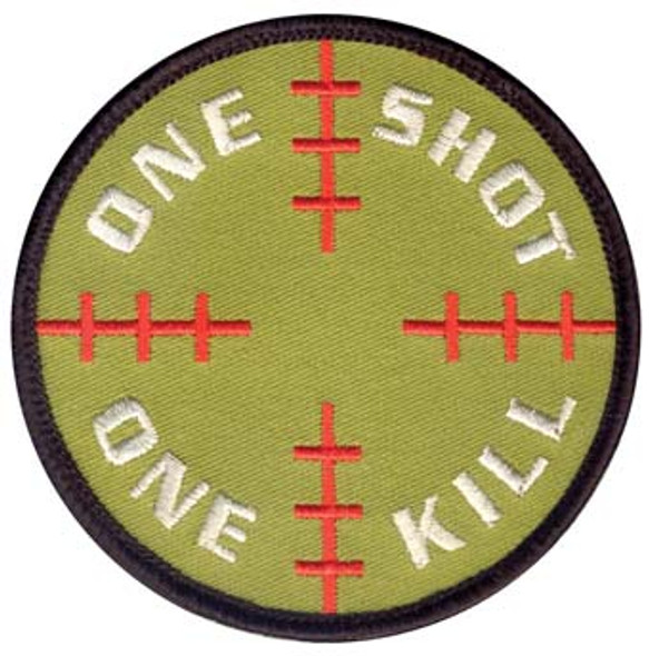 One Shot One Kill Velco Patch