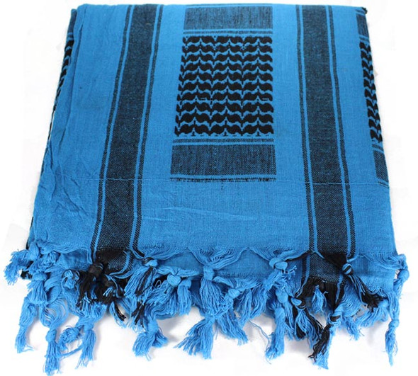 Lightweight Shemagh Tactical Scarf - Blue/Black