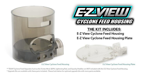 TechT E-Z View (EZ View) Cyclone Feed Housing - Polycarbonate