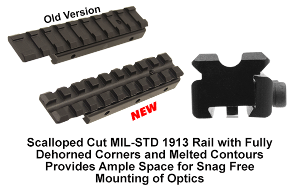 UTG New Gen Dovetail to Picatinny/ Weaver Adapter Mount - Black