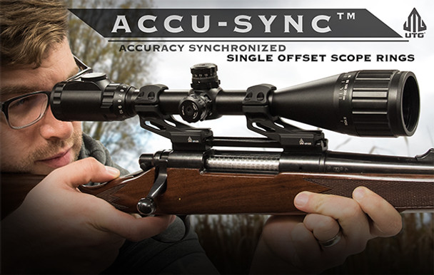 UTG ACCU-SYNC 30mm High Profile 37mm Offset Picatinny Rings 
