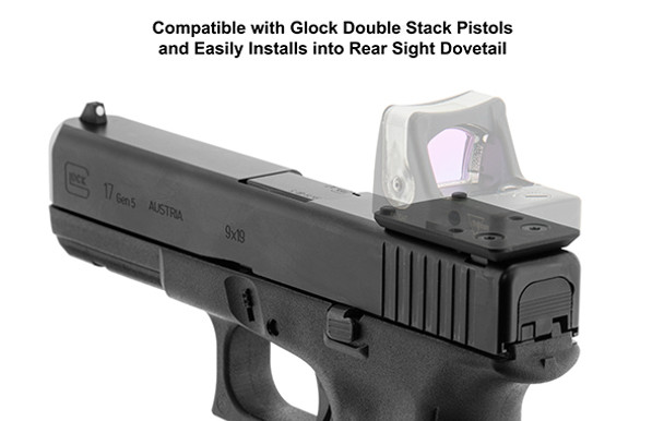 UTG Super Slim RMR Rear Sight Dovetail Mount - Glock