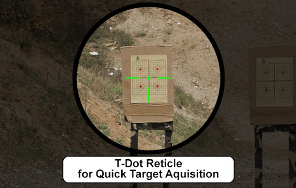 UTG 6" ITA Red/Green CQB T-Dot Sight w/Offset QD Mount