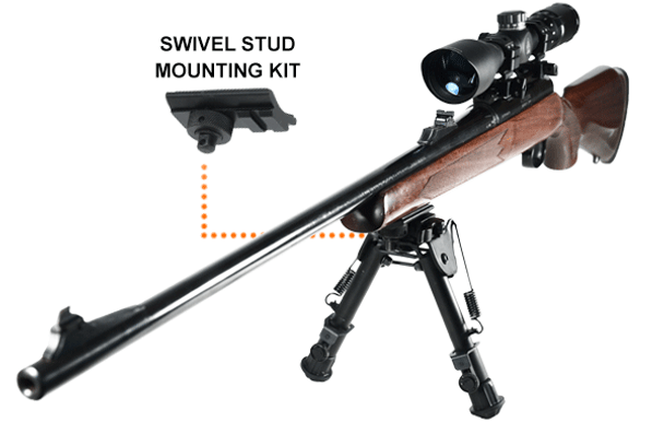 UTG Tactical OP Bipod w/QD Lever Mount/Cent Ht 5.9"-7.3"