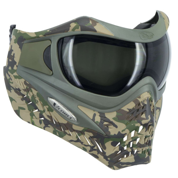 VForce Grill SE Paintball Goggles - Woodland Camo w/ Smoke Lens