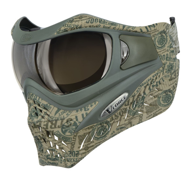 VForce Grill SE Paintball Goggles - Headstamp w/ Quicksilver Lens