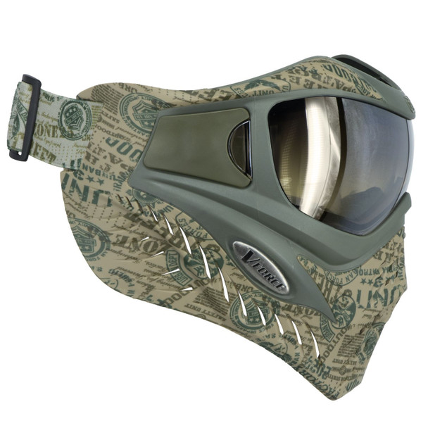 VForce Grill SE Paintball Goggles - Headstamp w/ Quicksilver Lens