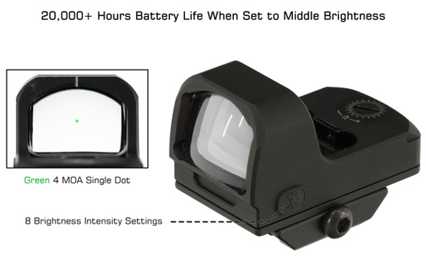 UTG OP3 Micro 4.0 MOA Green Dot Sight