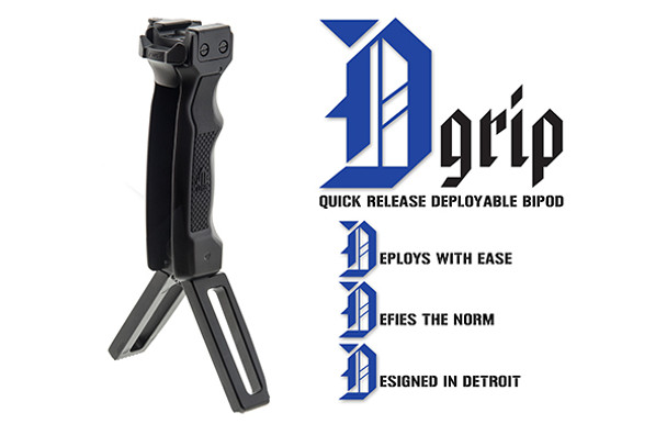 UTG D Grip Deployable Bipod Foregrip