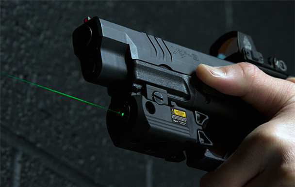 UTG Compact Pistol Green Laser with Ambidextrous Controls, Picatinny Rail  Mount SCP-LS279S-A