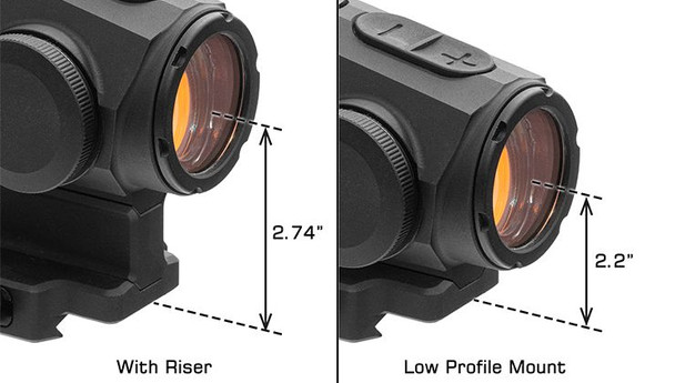 UTG 2521R 3 MOA Sight Riser Height