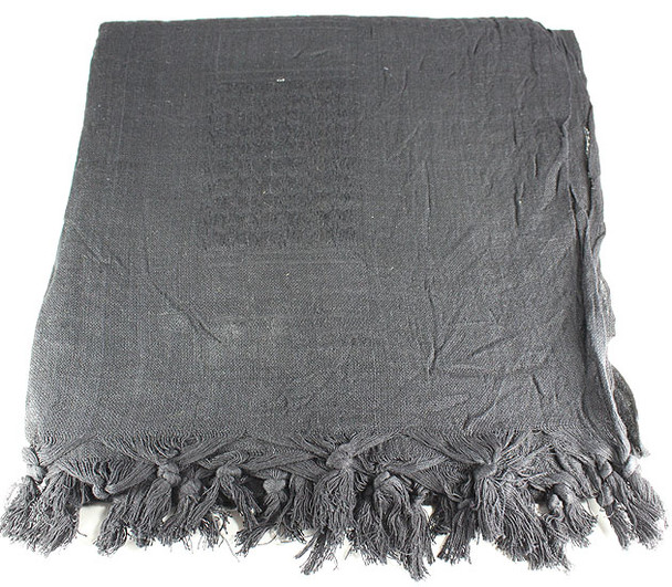 Lightweight Shemagh Tactical Scarf - Solid Black