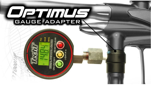 TechT Optimus 360 Swivel Gauge Adapter - Black