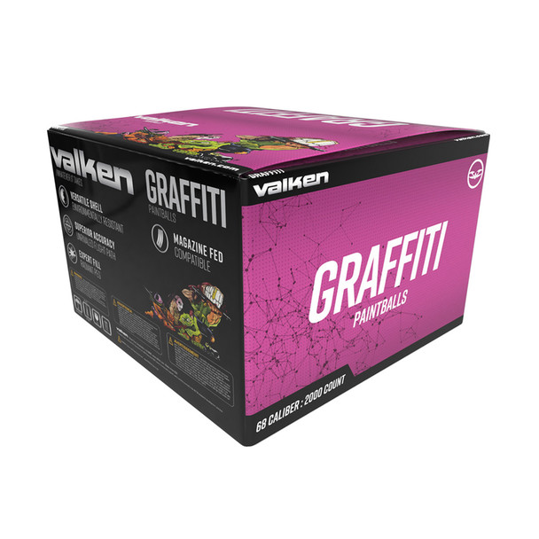 Valken Graffiti .68 cal Paintballs - 2000rd Case