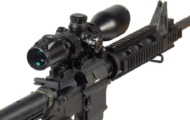 UTG 3-12X44 30mm Compact Scope w/ AO/ 36-color Glass Mil-dot/ Rings