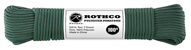 Rothco Paracord Polyester 7 Strand 550lb 100' Roll