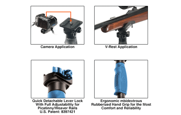 UTG Monopod w/V-Rest and Camera Adapter