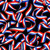 Patriotic Ribbons Black - Red, White & True Collection - Cotton Fabric by Kan...