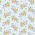 Blue Tossed Small Roses Garden Inspirations Cotton Fabric by Henry Glass Fabrics