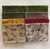 Floral Green and Red Fat Quarter 8 Pack Solid and Floral Sues Creating Cottage