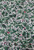 Christmas Green Holly and Berries on White Cotton Fabric Sold by the Yard