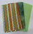 Orange Green Chevron and Check Novelty New Half Yard Plus Bundle