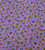 Vintage Colorful Circles on Purple Cotton Fabric by the yard