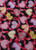 VintageValentine Hearts and Ribbons on Black Cotton Fabric by the yard