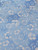 Cotton Flannel Fabric Multicolor Blue with White Flowers by the 68 inch piece