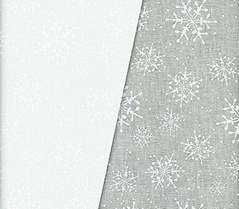 Solitaire Snowflakes Cotton Fabric by Maywood Studio