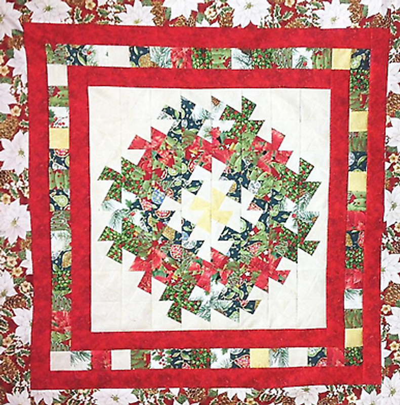 Wreath and Garland Quilt Pattern Using Strips -From: Phoebe Moon Designs