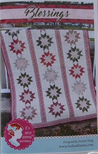 Pattern~Blessings,Quilt Pattern by Sew Emma~ 50 1/2'' x 69''
