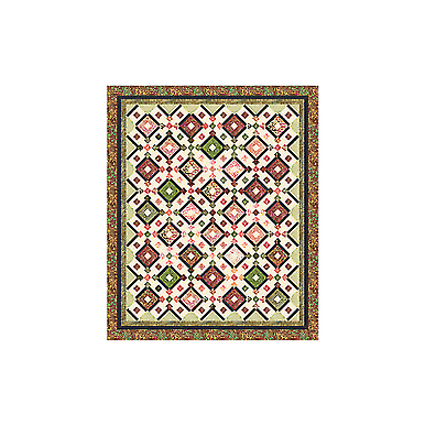 Pattern~Bellagio~2 1/2in Strips Cozy Quilt Design-5 Sizes
