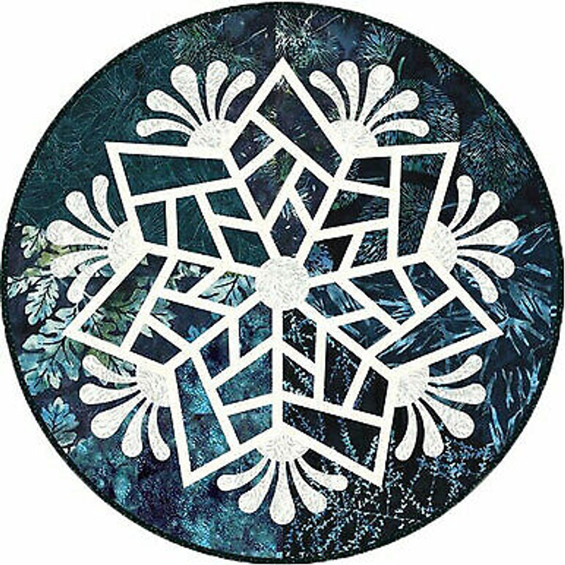 Table Topper Kit~Scandinavian Snowflake~TEAL JNSS-21~Fabric for 4 Toppers by Hof
