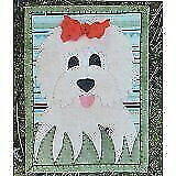Doodles Dog Mug Rug Pre-cut Applique Kit, Sewing Kit Stitches of Love Quilting