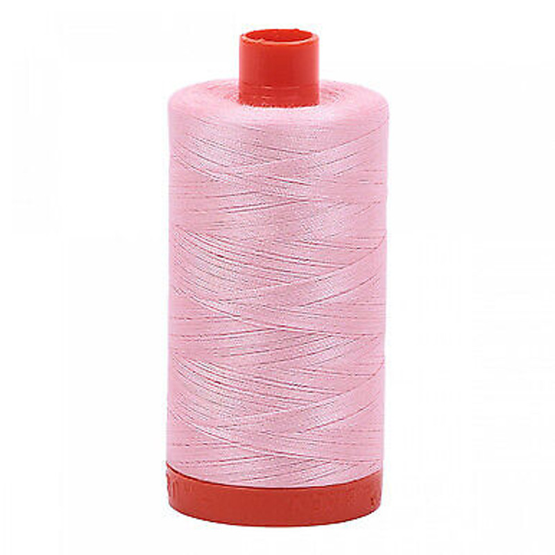 Aurifil Mako Cotton Thread Baby Pink 2423 50wt 1422Yd