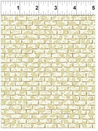 Cream Tonal Grid - Winter Twist by Jason Yenter - cream cotton fabric by In T...