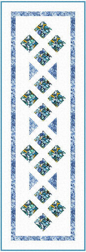 Outside the Box Table Runner Pattern 54" x18" by Phoebe Moon Designs
