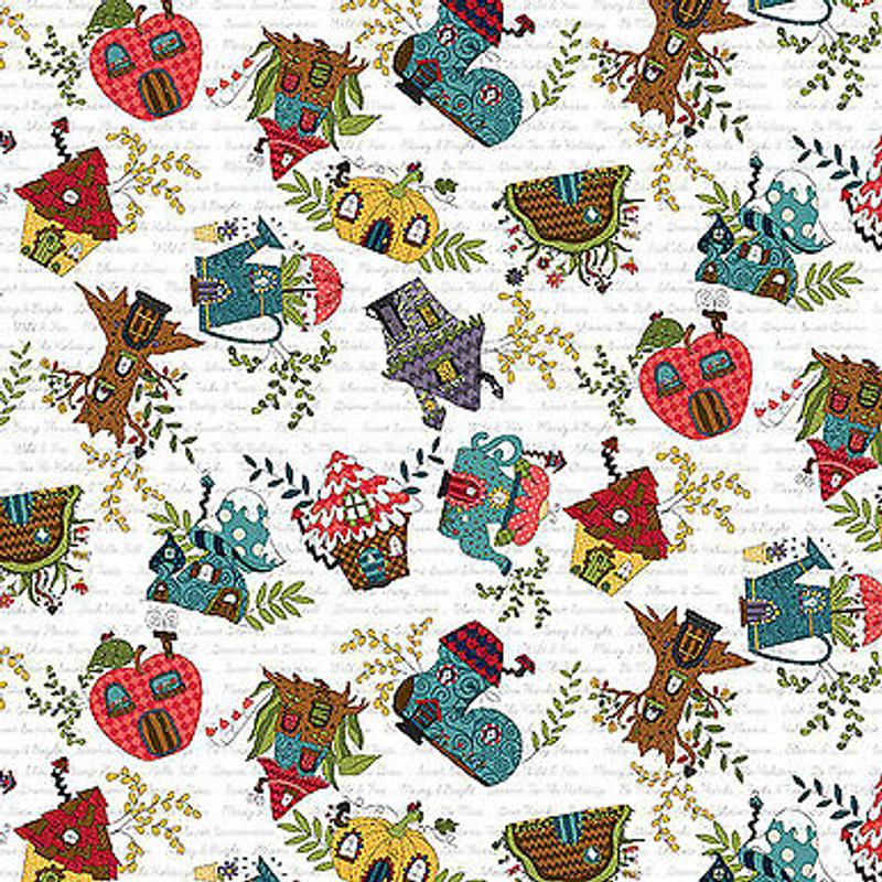 Gnome For the Holidays By Henry Glass, Cotton Fabric Sold by the Yard