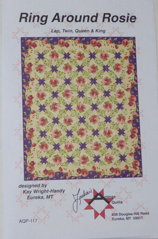 Quilt Kit Ring Around Rosie Quilt 54x66 Pattern Fabric Top Binding Animas Quilts
