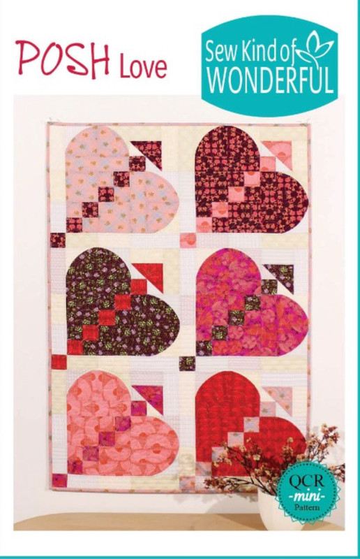 Posh Love Pattern 28"x42" Using Quick Curve Mini Ruler by Sew Kind of Wonderful