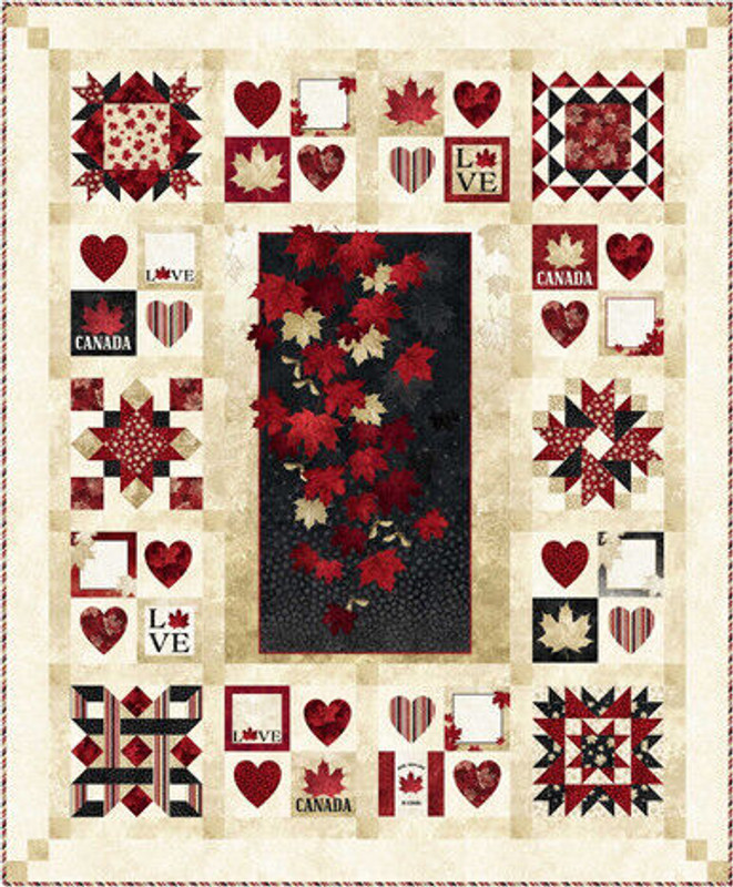 With Glowing Hearts Pattern-66" x 80" Designed by Patti Carey