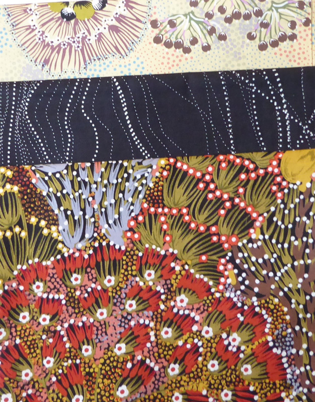 Aboriginal BlackBeige Red 3 Yard Quilt Bundle Cotton by Sue's Creating Cottage
