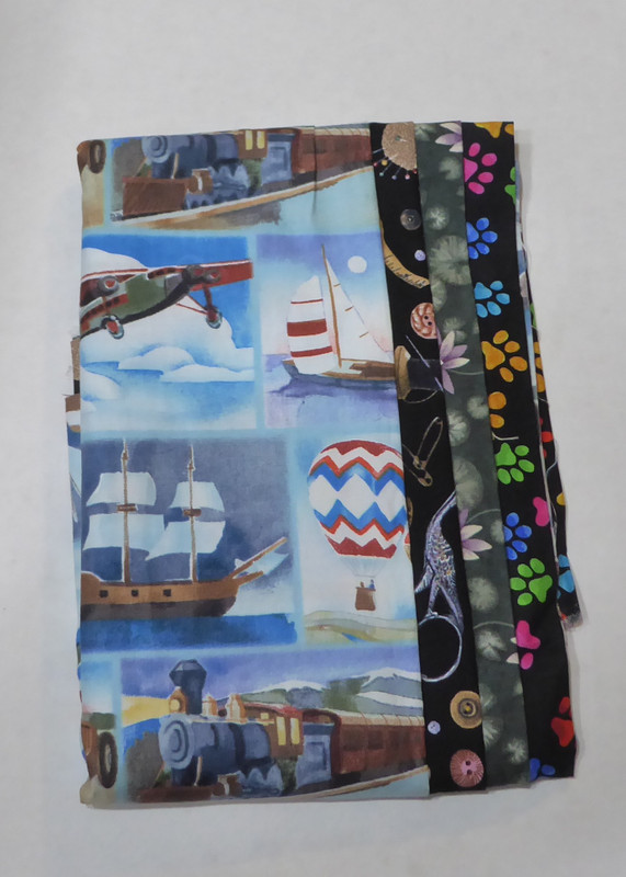 Transportation Sewing Paws etc Group of Fat Quarter 4 Pack Cotton Fabric