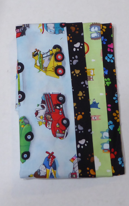 Children Toys Paws Group of Fat Quarter 4 Pack Cotton Fabric